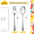 LIANYU 10-Piece Kids Silverware Set, Includes 5 Kid Spoons, 5 Kid Forks, Stainless Steel Toddler Utensils Children Flatware Set, Child Preschooler...