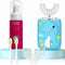 Kids U Shaped Electric Toothbrush, Toddler Toothbrush with 2 U-Shaped Brush Heads 2 Soft Replacements with Toothpaste Automatic Toothbrush Recharg...