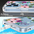 GiiKa for iPhone 13 Pro Case with Screen Protector, 6.1 inch Clear Full Body Shockproof Protective Floral Girls Women Hard Case with TPU Bumper Co...