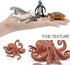 Ocean Sea Marine Animal Figure Toys Playsets 6 PCS Mini White Whale Sea Turtle Penguin Octopus Mermaid Model Toy Desktop Decoration Collection Par...
