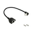SinLoon RJ45 Ethernet Adapter Cable 90 Angle Right Male to Famale Ethernet Switch Adapter Cable for CAT 5/CAT 6 LAN Ethernet Socket Connector Adap...