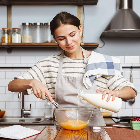 Patelai 2 Pieces Stainless Steel Ball Whisk Wire Egg Whisk Set Kitchen for Cooking, Blending, Whisking, Beating, Stirring(10 Inch and 12 Inch)...