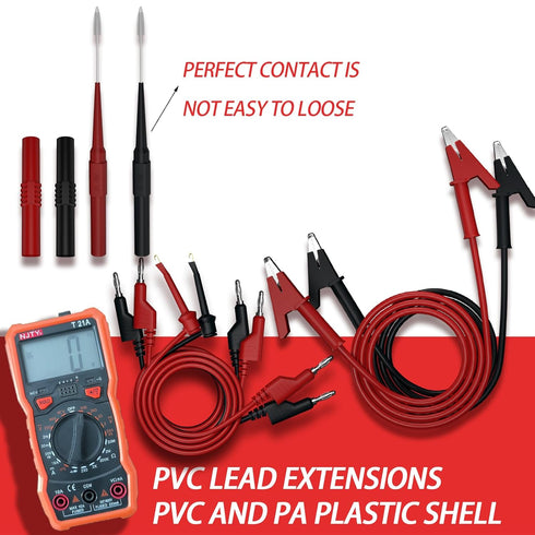 10 Pcs Multimeter Test Leads Kit With Double Ended Alligator,Insulated Clips,Banana Plug Test Leads,Test Probes 1000V 15A CAT III for Fluke,KAIWEE...