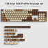 XDA PBT Key Cap, 138 Keys Dye Sublimation Coffee Cat Custome Key Cap Set for Cherry/Gatron MX switches 60 Percent/68/61 Gaming Mechanical Keyboard...