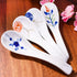 Japanese Ceramic Soup Spoons, 4 Pieces Porcelain Spoon for Noodle Ramen Oat...