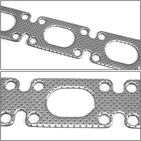 DNA Motoring GKTSET-E36 Aluminum Exhaust Manifold Header Gasket Set Replacement,Metallic...