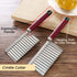 Crinkle Cutter Knife Stainless Steel Cutting Tool for Potato Carrot Chip Vegetable French Fry, Wavy Chopper Wave Slicer Steel Blade, Kids Lunch Ac...