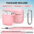 Airpods Case Cover 2&1(2019) with Cleaner Kit,Soft Silicone Protective Case for Apple AirPods 2nd/1st Generation Charging Case with Keychain,Shock...