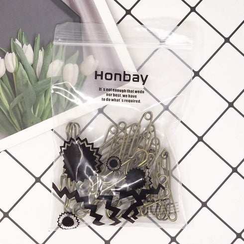 Honbay 30PCS 5cm/2Inch Brooches Heavy Duty Safety Pins for Blankets, Sweaters, Shawls, Kilts, Crafts (Bronze)...