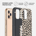 BURGA Phone Case Compatible with iPhone 11 PRO - Hybrid 2-Layer Hard Shell + Silicone Protective Case -Black Polka Dots Pattern Nude Almond Latte ...