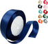 Navy Blue Satin Ribbon 1 Inch x 25 Yards Ribbon, Wedding Bouquet Ribbon Navy Blue Silk Ribbon, Silky Polyester Ribbon Shiny Fabric Ribbon for Hair...
