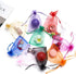 FOCCIUP 100 Pcs 3x4 Inches Mixed Color Organza Gift Bags with Drawstring for Christmas Wedding Birthday Party Favor...