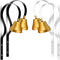 4 Pcs Shopkeepers Bell Antique Doorbell Wall Mounted Metal Shopkeepers Doorbell Dog Training Bell Ring Bell for Door Opening, 1.6 Inch Bell Diamet...