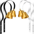 4 Pcs Shopkeepers Bell Antique Doorbell Wall Mounted Metal Shopkeepers Doorbell Dog Training Bell Ring Bell for Door Opening, 1.6 Inch Bell Diamet...
