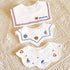 3 Pack 360° Rotate Pure Cotton Baby Bibs, Newborn Muslin Bibs For Teething And Drooling,Unisex Baby Bibs For Toddler, Adjustable With Snaps, Super...