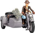 Indiana Jones Worlds of Adventure with Motorcycle and Sidecar Action Figure Set, 2.5-inch, Action Figures, Ages 4 and Up...