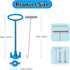 2PCS Skimmer Basket Handle & Pool Skimmer Basket Hook, Pool Accessories for Inground Pools, Pool Skimmer Handle Fit All Skimmer Baskets, Pool Filt...
