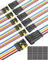 NAOEVO 4 Pin Connector Waterproof, 16 AWG 4 Wire Connectors, Automotive Electrical Connectors Male and Female Way with Heat Shrink Tubing for Car ...