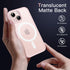JETech Magnetic Case for iPhone 13 Mini 5.4-Inch Compatible with MagSafe, Translucent Matte Back Slim Shockproof Phone Cover (Pink)...