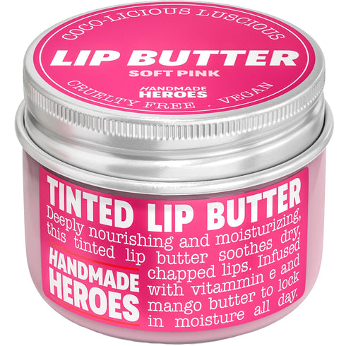 100% Natural Tinted Lip Butter Sleeping Lip Mask, Clean Petroleum free Lip Moisturizer and Conditioner for Dry Lips. Intensive Lip Balm and Lip Th...