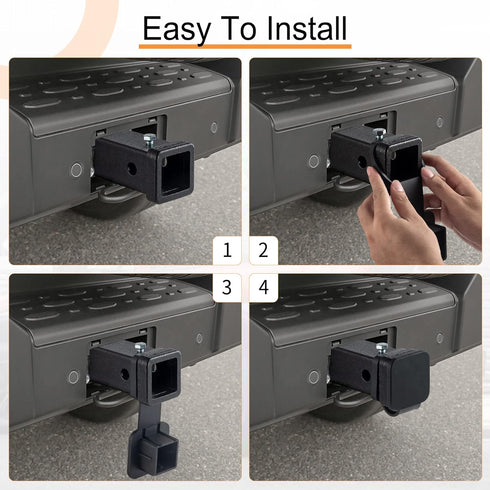 SINGARO Fits for 2-inch Hitch Cover, Trailer Hitch Cover Tube Plug Insert, Car Exterior Accessories, Receiver Tube Hitch Plug...