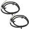 ABS Wheel Speed Sensor Front Left and Right 10340314 For 2003-2012 For Chevy Impala, 2003-2007 For Buick Rendezvous, 2000-2007 For Chevy Monte Car...
