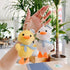 2Pcs White 14cm Duck Plush Keychain,Soft Fully Filled Lovely Cartoon Animal Doll Hanging Ornament,Portable Stuffed Duck Doll Plush Key Backpack Pe...