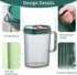 Plastic Water Pitcher with Lid and Handle - Durable Jug for Tea and Cold Juice - Heavy-Duty Clear Design 68oz/2L BPA-Free (White & Orange)...