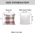 YOUR SMILE Christmas Retro Farmhouse Buffalo Tartan Chequer Plaid Cotton Linen Decorative Throw Pillow Case Cushion Cover Pillowcase for Sofa 18 x...