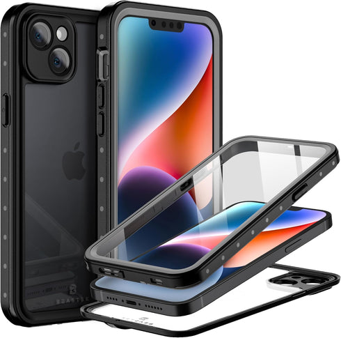 BEASTEK Waterproof iPhone 14 Case Shockproof Dustproof IP68 Underwater, NRE Series with Built-in Screen Protector Full Body Anti-Scratch Cover for...