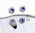 Devil Eye Nail Charms for Acrylic Nails,24PCS 3D Alloy Silver Nail Art Rhinestones Purple Eye Decoration, Nail Crystal Diamonds Y2K Nail Jewels Ac...