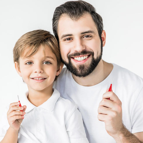 BBTO 100 Pcs Braces Dental Brush Flosser for Cleaner Interdental Brush Toothpick Dental Tooth Flossing Head Oral Dental Toothpick Cleaners Cleanin...