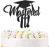 Mastered It Cake Topper 2021 High School Graduation Cake Decor College Graduation Party Decorations Supplies...