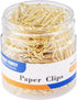 Paper Clips, 300-Count, Paperclips, Paper Clip, Gold Paper Clips, 1.1 Inch (28mm) Small Paper Clips...