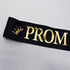 "Prom King" and "Prom Queen" Sashes - Graduation Party School Party Accessories, Black with Gold Print...