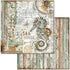 STAMPERIA INTERNATIONAL, KFT PAPER PAD 12X12 10PK SEA WORLD, 30.5 x 30.5 (12" x 12"), Multicoloured...
