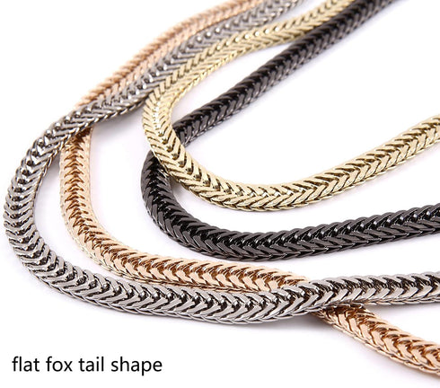 Iron Flat Bag Purse Chain Strap Accessories Shoulder Cross Body Handbag Strap Replacement...