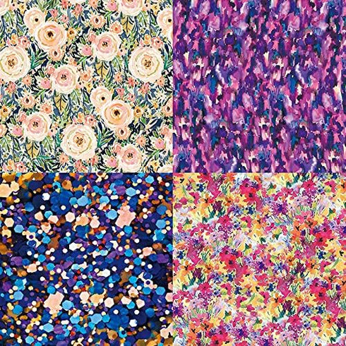 DESEACO 6x6 Floral Scrapbook Paper, 24 Sheets, Single-Sided, Cardstock...