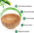 Dipping Bowls Set, Small Bamboo Dipping Sauce Cups for Soy Sauce/Condiment/Salad/Snacks, Reusable Round Side Dish Bowls for Gourmet Oil Dipping Sp...