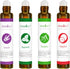Essential Oil Roll On Set with Lavender, Peppermint, Eucalyptus & Grapefruit - Aromatherapy Relaxation Gift for Women - 4 Pack of 10ml Roll-Ons...