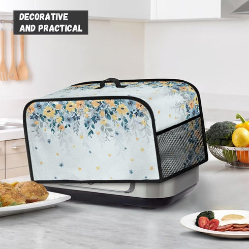 Petals Cover for Slow Cooker Stain Asistant Air Fryer Cover Pressure Cooker Cover Washable Portable for Family Gathering Potlck Easy to Clean...