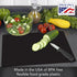 Cut N' Funnel Black Flexible Plastic Cutting Board Mat 2 Pack, 15" x 11.5", Made in the USA, Easily Funnels Foods, Knife Friendly, Easily Wipes Cl...