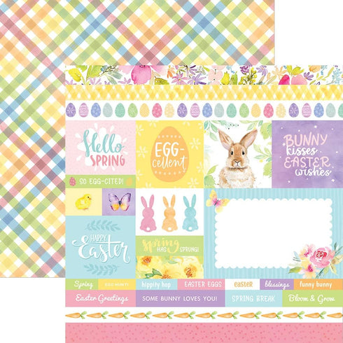 Paper House Productions 12" x 12" 9-Sheet Decorative Double Sided Paper Pack for Scrapbooking and Crafts - Joyful Spring...
