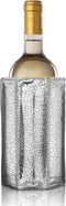 Vacu Vin Rapid Ice Active Cooler Wine Bottle Chilling Sleeve, Standard, Silver...