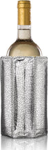 Vacu Vin Rapid Ice Active Cooler Wine Bottle Chilling Sleeve, Standard, Silver...