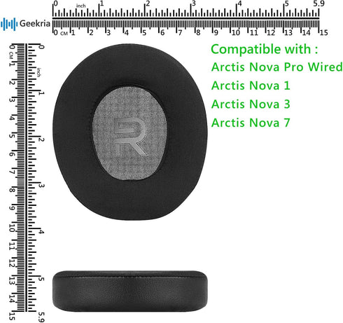 Geekria Sport Cooling-Gel Replacement Ear Pads for SteelSeries Arctis Nova Pro Wired, Arctis Nova 1, Arctis Nova 3, Arctis Nova 7 Headset Earpads,...