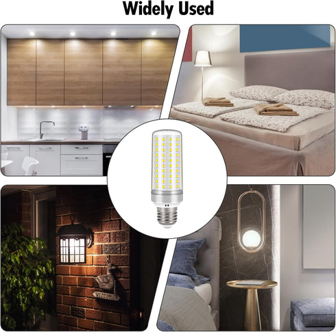 E26 LED Bulbs, 30W LED Light Bulbs Equivalent 250W, 4000K Warm White Light, AC 85-265V, E26 Light Bulbs (4 Pack)...