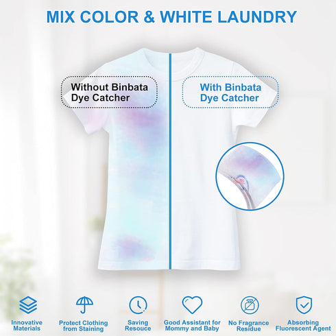 Color Grasper for Laundry 160 Count, Fragrance Free Dye Catcher Essential for Home Use, Dye Guard Grabber Sheets for Laundry in-Wash Sheets...