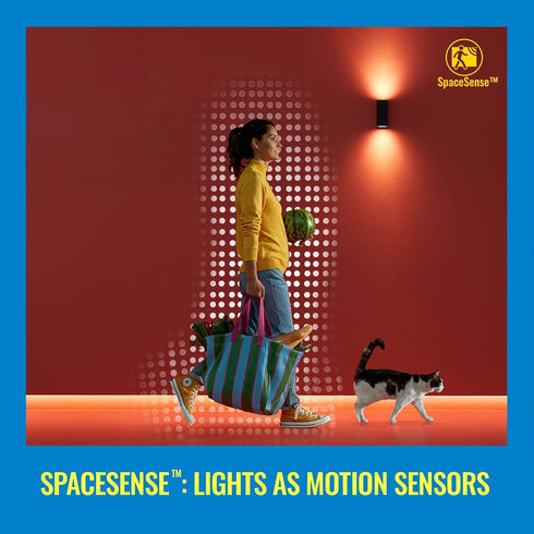 WiZ Connected 60W A19 LED Smart Light Bulbs - Connects to Your Wi-Fi - E26 Smart Bulb - Control with Voice or App + Activate with Motion - Matter ...