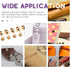 Swpeet 30Sets Gold 8x10x10mm Chicago Screws Round Head Button Stud Slotted Screws Nail Rivet Leather Rivets Craft Belt for DIY Craft Leather Craft...